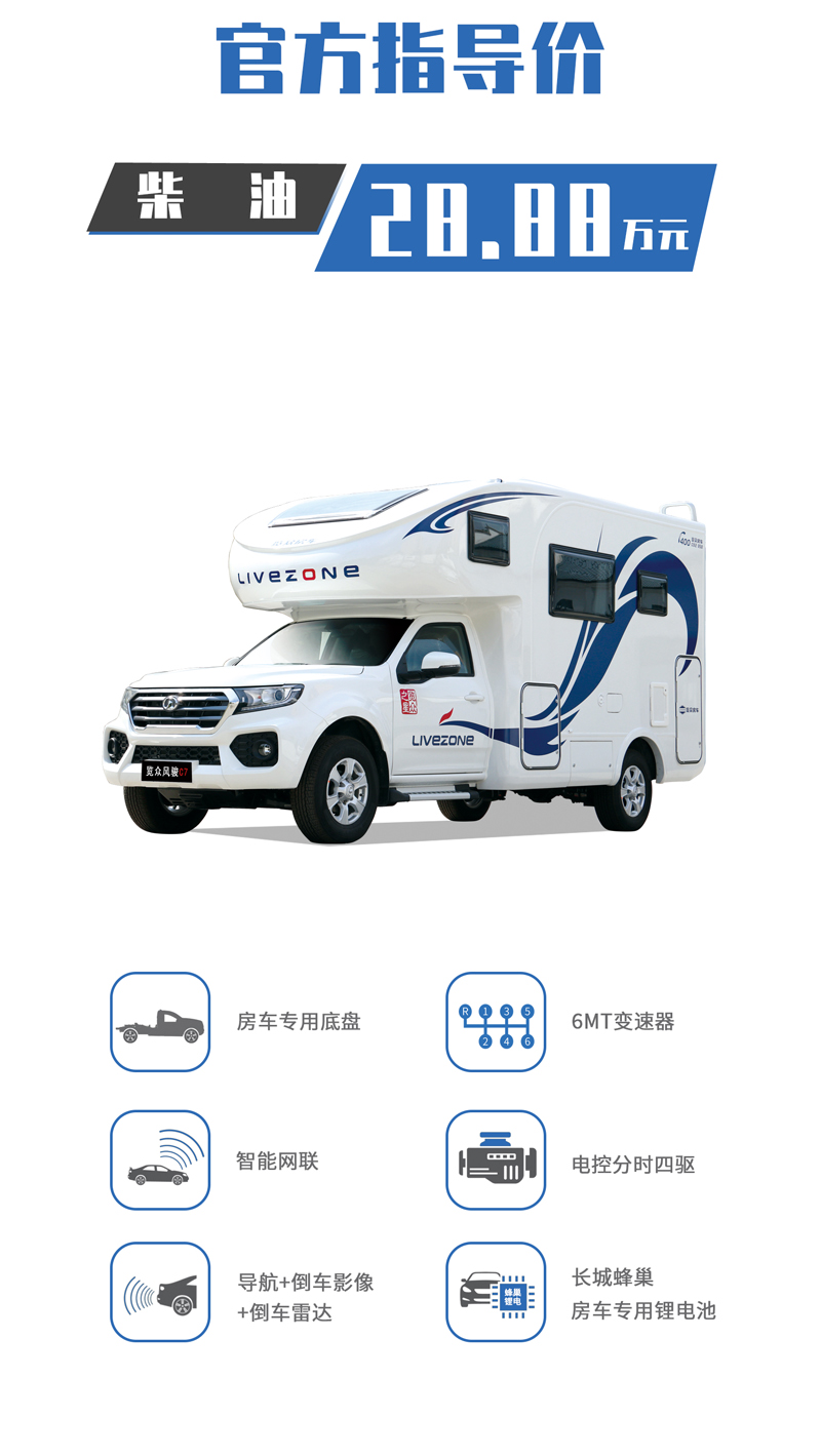 这款四驱房车，动力好，还有两款布局